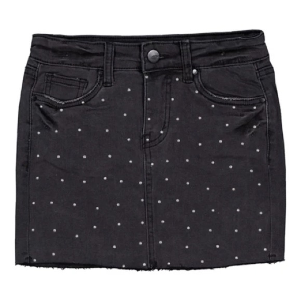 Girls' Joe's Jeans Mina Studs Mini Skirt Size 10 Adjustable Waist Bedazzled Soft